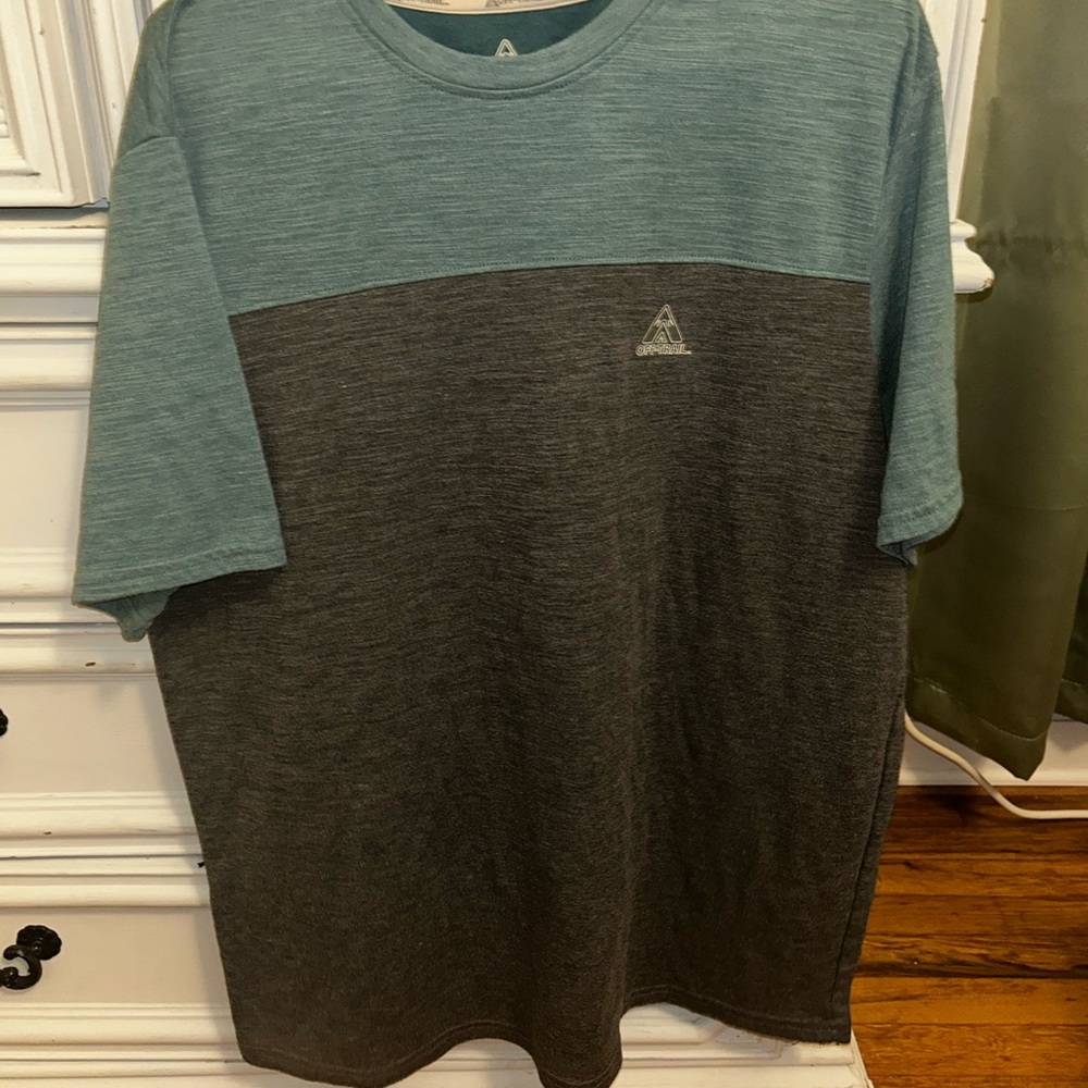 Men's Two-Tone Blue and Gray Shirt